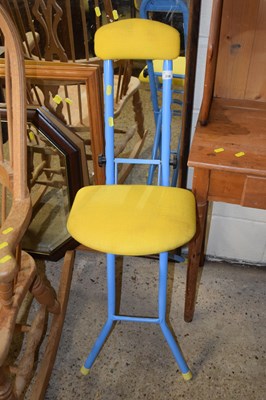 Lot 210 - Metal framed folding stool