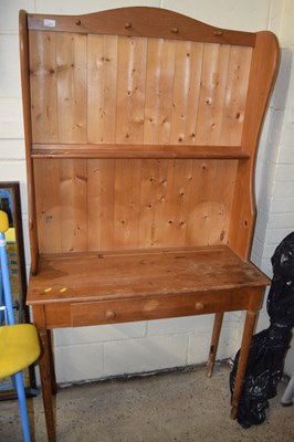 Lot 211 - Small pine dresser with single drawer to base