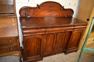 Lot 215 - Victorian mahogany sideboard with carved and...