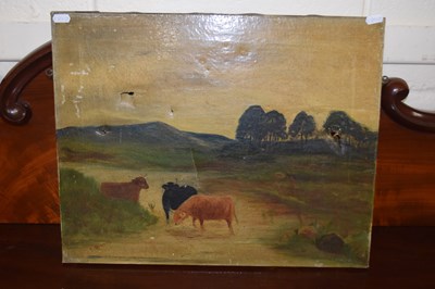 Lot 216 - A naive late 19th Century oil on canvas study...