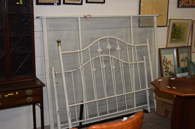 Lot 220 - An iron bed frame