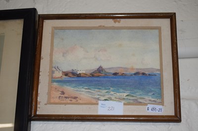 Lot 221 - Cyril Roberts, study of a coastal scene,...