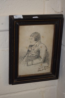 Lot 226 - 19th Century portrait sketch Earl St Vincent...