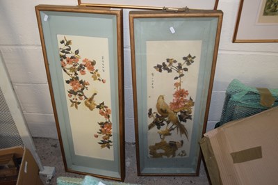 Lot 227 - Pair of modern Chinese framed plaques...