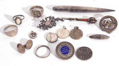 Lot 248 - Mixed Lot: mainly silver and white metal items...