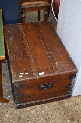 Lot 299 - A vintage pine tool chest