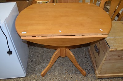 Lot 302 - Modern drop leaf kitchen table and two chairs