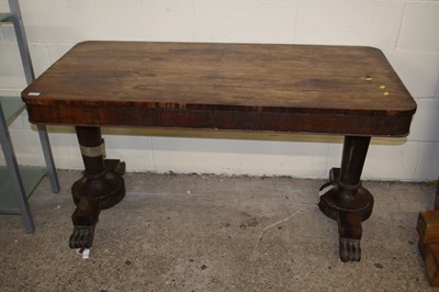 Lot 325 - 19th Century rosewood pedestal centre table...