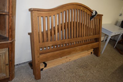 Lot 328 - Modern oak bed frame 200cm wide