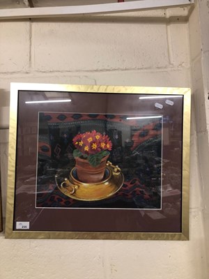 Lot 235 - Jean Hawke still life study of a pot plant and...