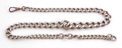 Lot 261 - Hallmarked silver curb link chain of graduated...