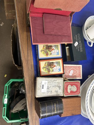 Lot 508 - Mixed Lot: Various playing cards, gaming...