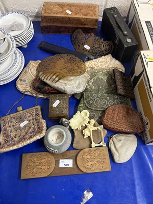 Lot 509 - Mixed Lot: Vintage evening bags, vester...