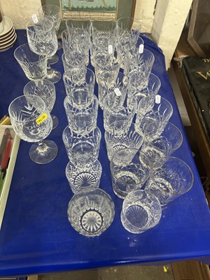 Lot 585 - Group of 20th Century crystal glass tumblers...