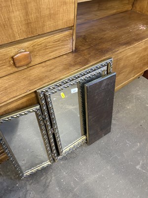 Lot 617 - A triple dressing table mirror