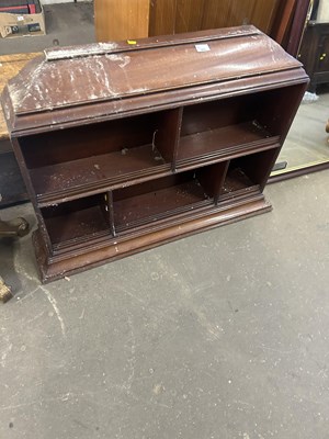 Lot 653 - 19th Century mahogany wall mounted shelf with...