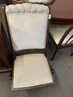 Lot 658 - Late Victorian folding campaign type chair