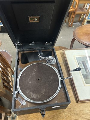 Lot 682 - An HMV portable gramophone