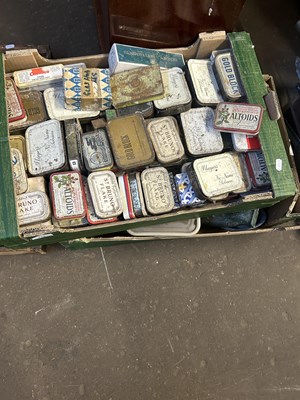 Lot 778 - Two boxes of various tins, garage clearance...