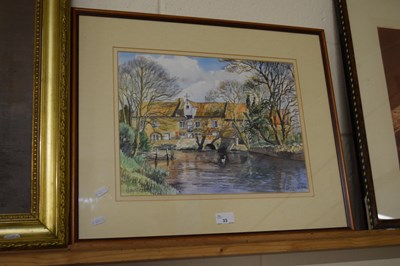 Lot 33 - Janet Beckett study of Burnham Overy Mill,...