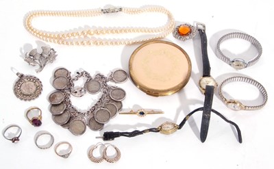 Lot 307 - Quantity of mixed jewellery to include a...