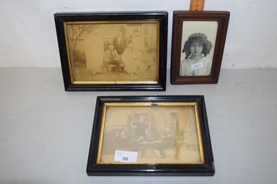 Lot 58 - Group of three framed vintage photographs