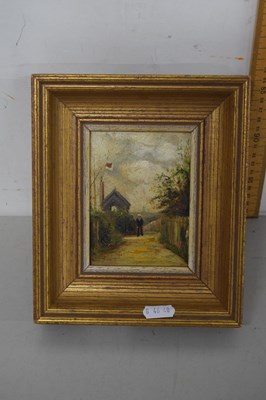 Lot 62 - Small early 20th Century oil on board study,...