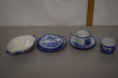 Lot 63 - A selection of blue and white children's tea...