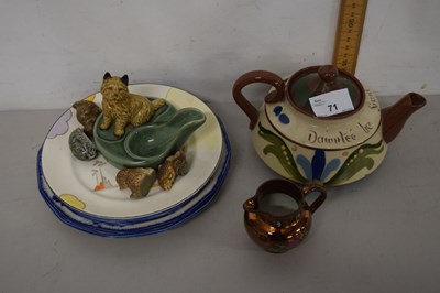 Lot 71 - Mixed Lot: Wade Whimsies, Torquay ware coffee...