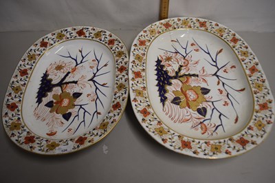 Lot 126 - Two Bloor Derby meat plates