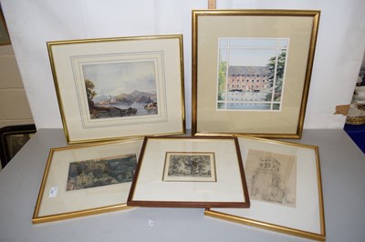 Lot 137 - Group lot of various 19th Century watercolours...