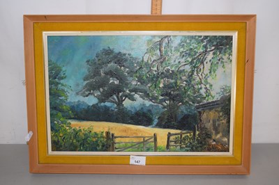 Lot 147 - A 20th Century school rural scene, oil on board