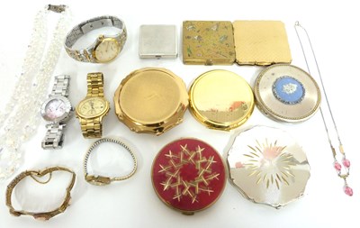 Lot 318 - Mixed Lot: four modern quartz watches, gilt...
