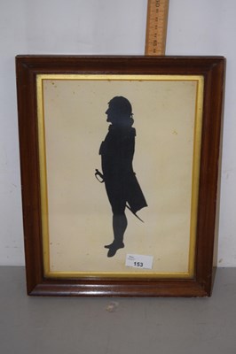 Lot 153 - A full length portrait silhouette print