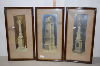 Lot 169 - Group of three monochrome photos of monuments