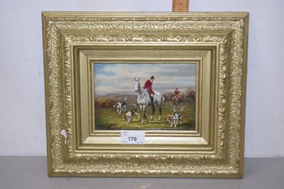 Lot 170 - Jack Levine, oil on board study of a hunting...