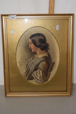 Lot 173 - Victorian portrait of a seated lady, unsigned,...