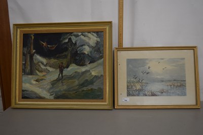 Lot 190 - Banbury - study of a hunter together with a ...