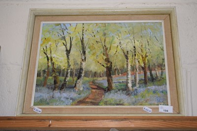 Lot 194 - Christine Master, study of bluebell woods