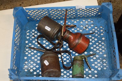 Lot 273 - A group of four vintage oil cans