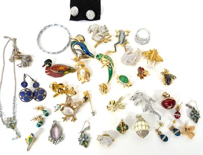 Lot 328 - Mixed Lot of mainly costume animal brooches...