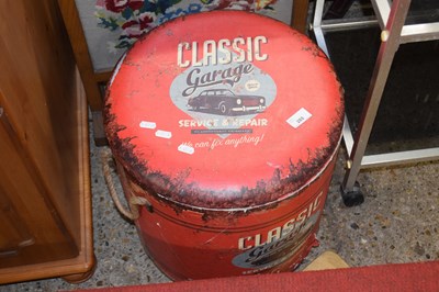 Lot 288 - A classic garage storage stool