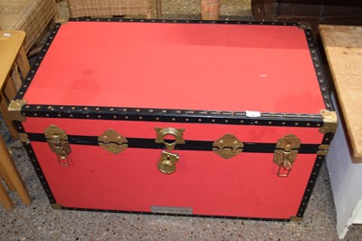 Lot 297 - A red trunk