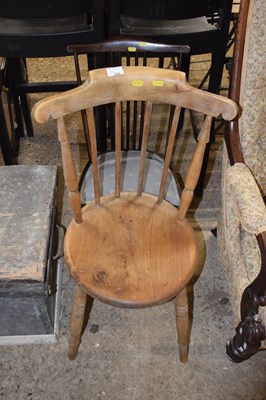 Lot 328 - A penny seated kitchen chair and a further...