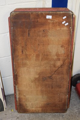 Lot 343 - A large wooden chopping block