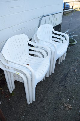 Lot 783 - Six stacking garden chairs