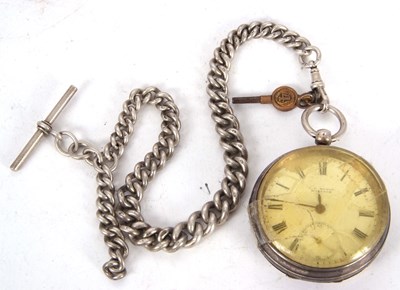 Lot 227 - A silver cased J C Heard pocket watch with...