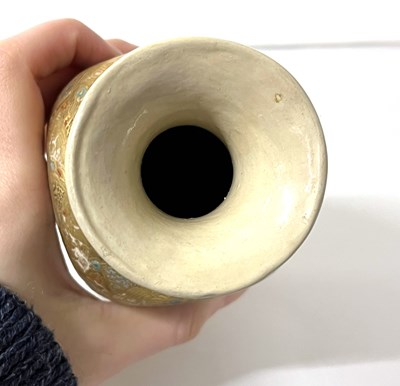 Lot 254 - A Satsuma vase of quatre foil shape, Meiji...