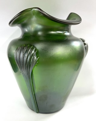 Lot 299 - A Loetz style Art Nouveau glass vase with...