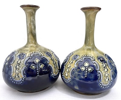 Lot 324 - A small pair of Royal Doulton vases with...